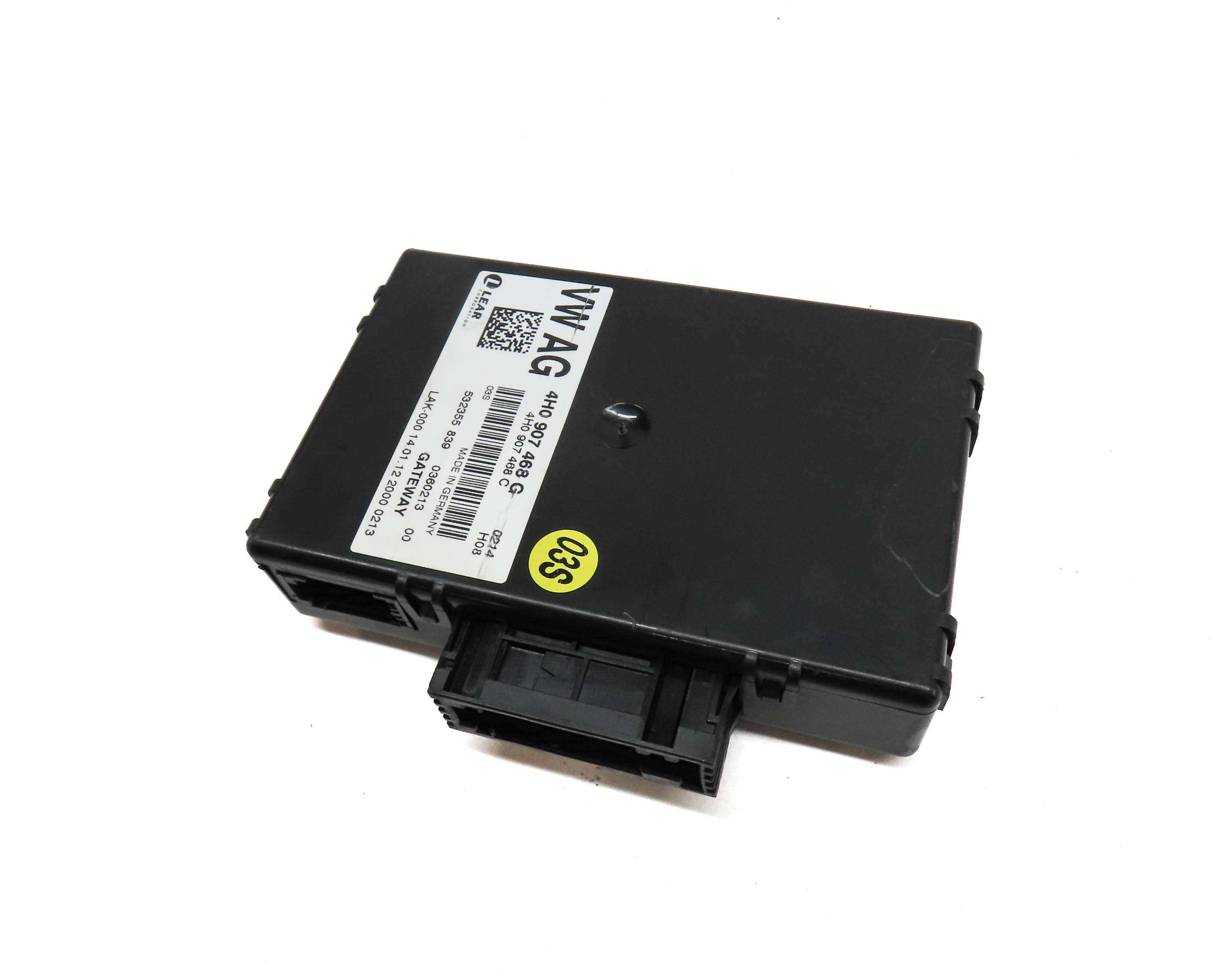 2012 AUDI A8 (D4 4H) GATEWAY CAN BUS DIAGNOSTIC CONTROL MODULE — exact item pictured